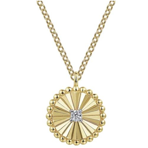 14K Yellow Gold Diamond Necklace [NK6862M45JJ] 0.00 Foster